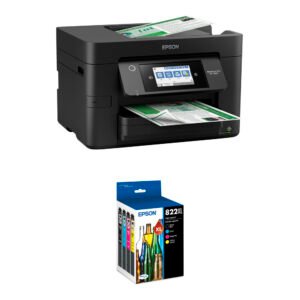 Epson WorkForce Pro WF-4820 All-in-One Inkjet Printer with High-Capacity T822 Ink Cartridges Kit