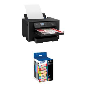 Epson Workforce Pro WF-7310 Wireless Printer with T812 Ink Cartridges Kit