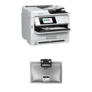 Epson Workforce Pro WF-M5899 All-in-One Monochrome Printer with T12J Ultra Extra-High Capacity Black Ink Pack Kit