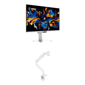 MSI PRO MAX 271UPXW12G 26.5" 4K UHD QD-OLED 120 Hz Monitor and Desk Mount Kit