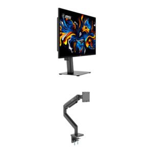 MSI PRO MAX 271UPX12G 27" 4K UHD QD-OLED 120 Hz Monitor and Desk Mount Kit