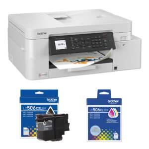 Brother MFC-J4355DW INKvestment Tank All-in-One Wireless Color Inkjet Printer with High-Yield Color and Super High-Yield Black Ink