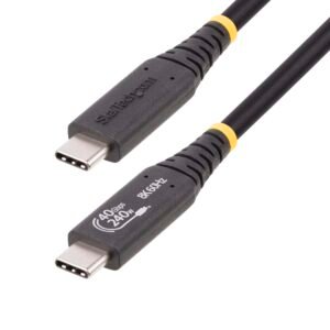 3ft (1m) USB4 Cable 40Gbps, 240W (5A) Power Delivery, 8K 120Hz/4K 240Hz DP2.1 DP40 DSC1.2a, USB-IF Certified USB-C Cable - Thunderbolt
