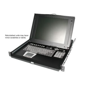 Refurbished 1U 15" Rackmount LCD Console w/ Rear Mount KVM Module