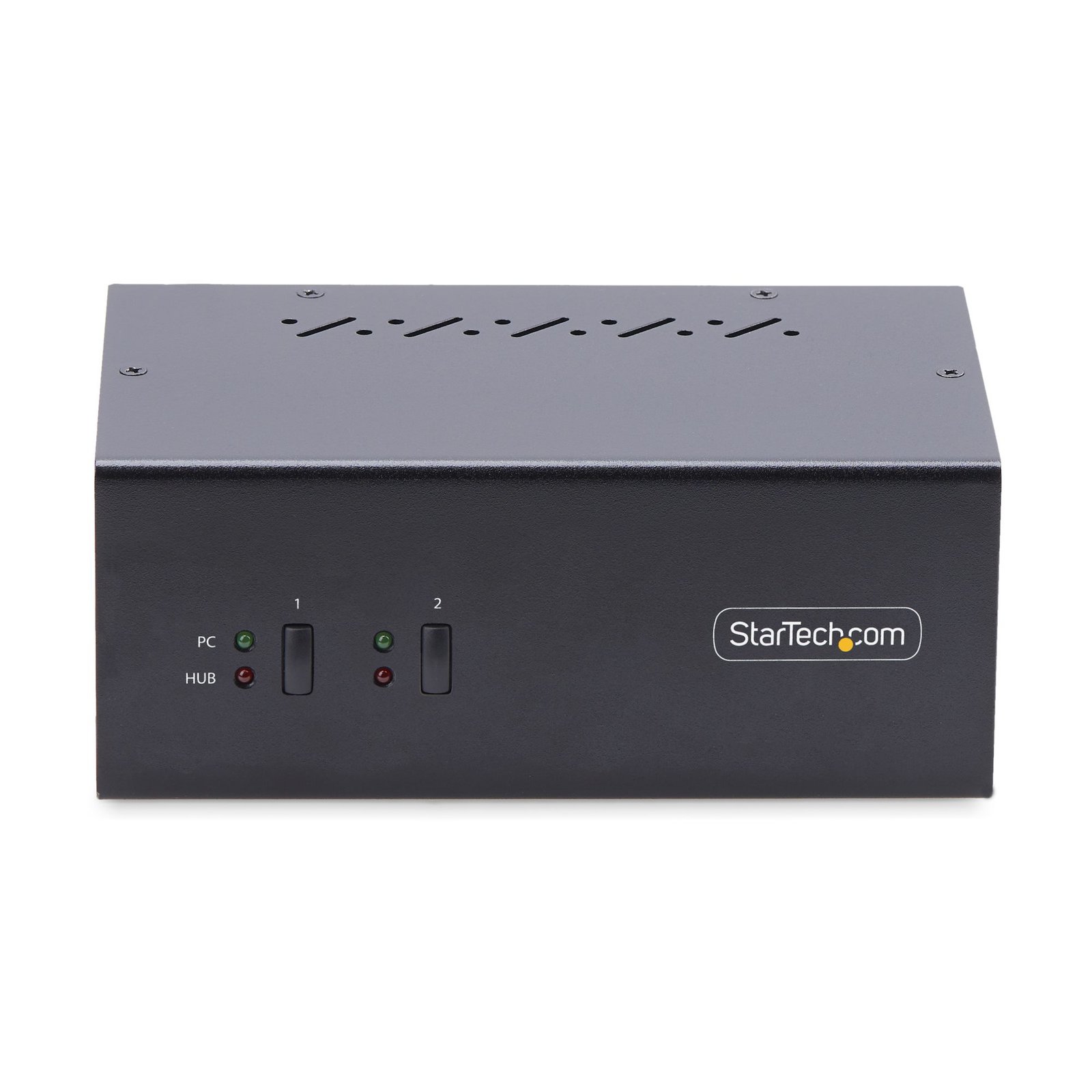 2-Port Dual-Monitor DisplayPort KVM Switch, 4K 60Hz, 2x USB 5Gbps Hub Ports, 2x USB 2.0 HID Ports, Hotkey and Push-Button Switching, TAA Compliant - 3.5mm Audio, HDCP - Image 2