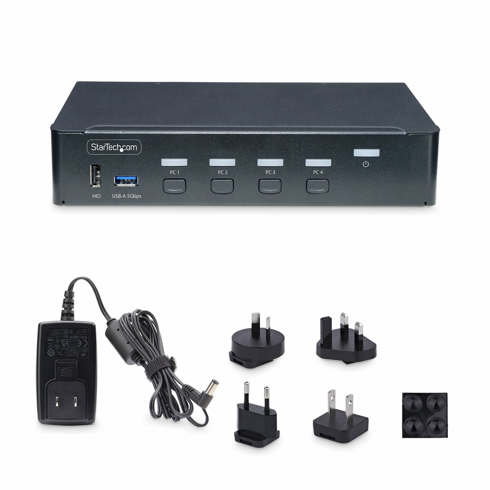 4-Port DisplayPort KVM Switch, Single 4K 60Hz Monitor, 6x USB Ports, Push-Button & Hotkey Switching, DisplayPort 1.2, OS Independent, TAA Compliant - Image 6