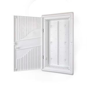 28-Inch Wall-Mount Media Enclosure, Cable Management Box for Network Distribution, Structured Media Enclosure, Mounting Fixtures/Modules