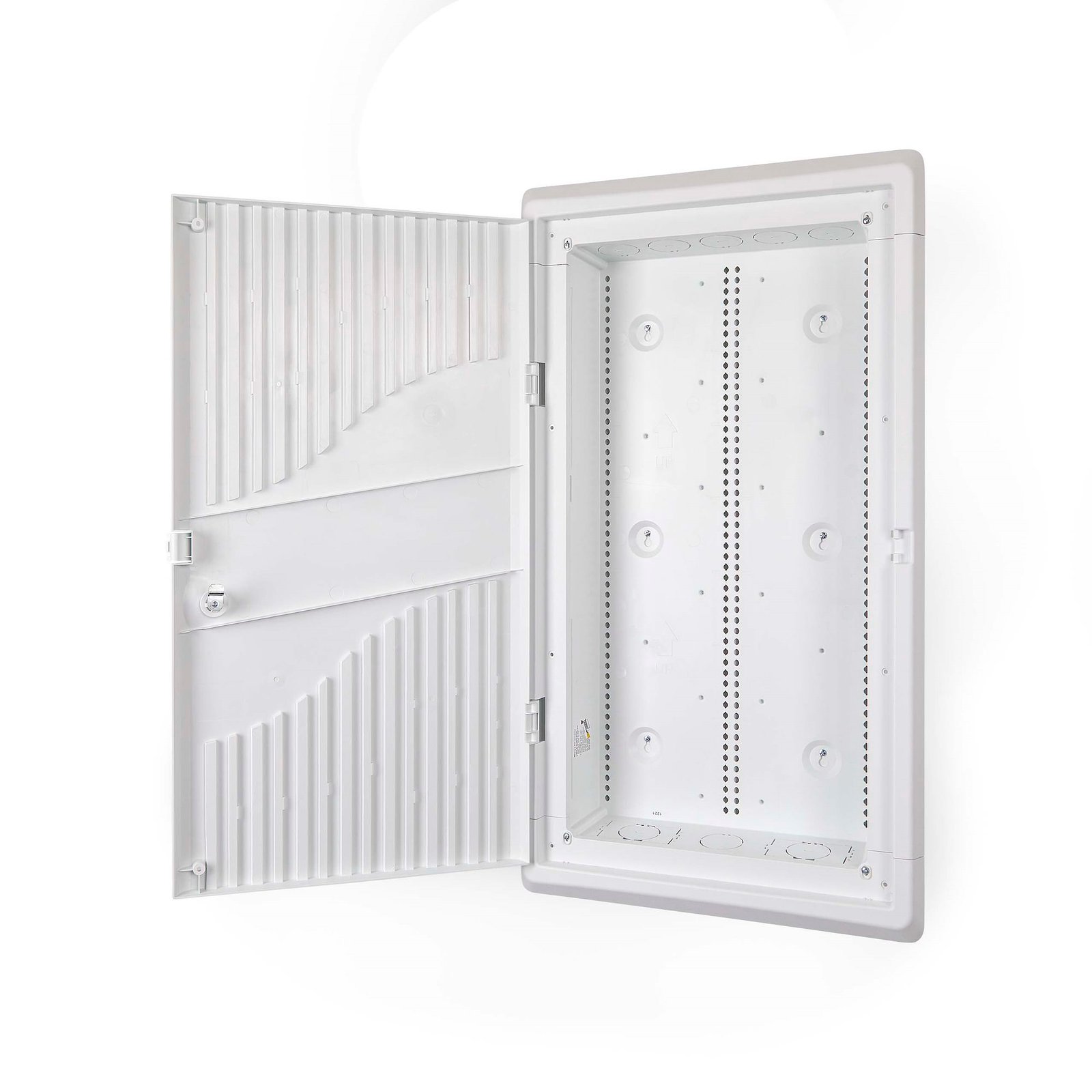 28-Inch Wall-Mount Media Enclosure, Cable Management Box for Network Distribution, Structured Media Enclosure, Mounting Fixtures/Modules
