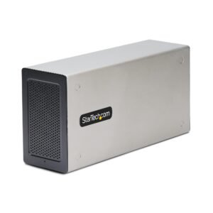 Thunderbolt 3 PCIe Expansion Chassis, External Enclosure W/Dual PCI Express Slots, PCIe Box for Laptops/Desktops, 8K/4K Output Via TB3/DP