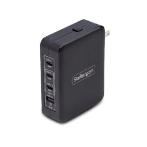 140W USB-C Wall Charger, 3x USB-C/1x USB-A, PD 3.1 GaN Power Adapter for MacBook, Dell XPS/Inspiron/Precision