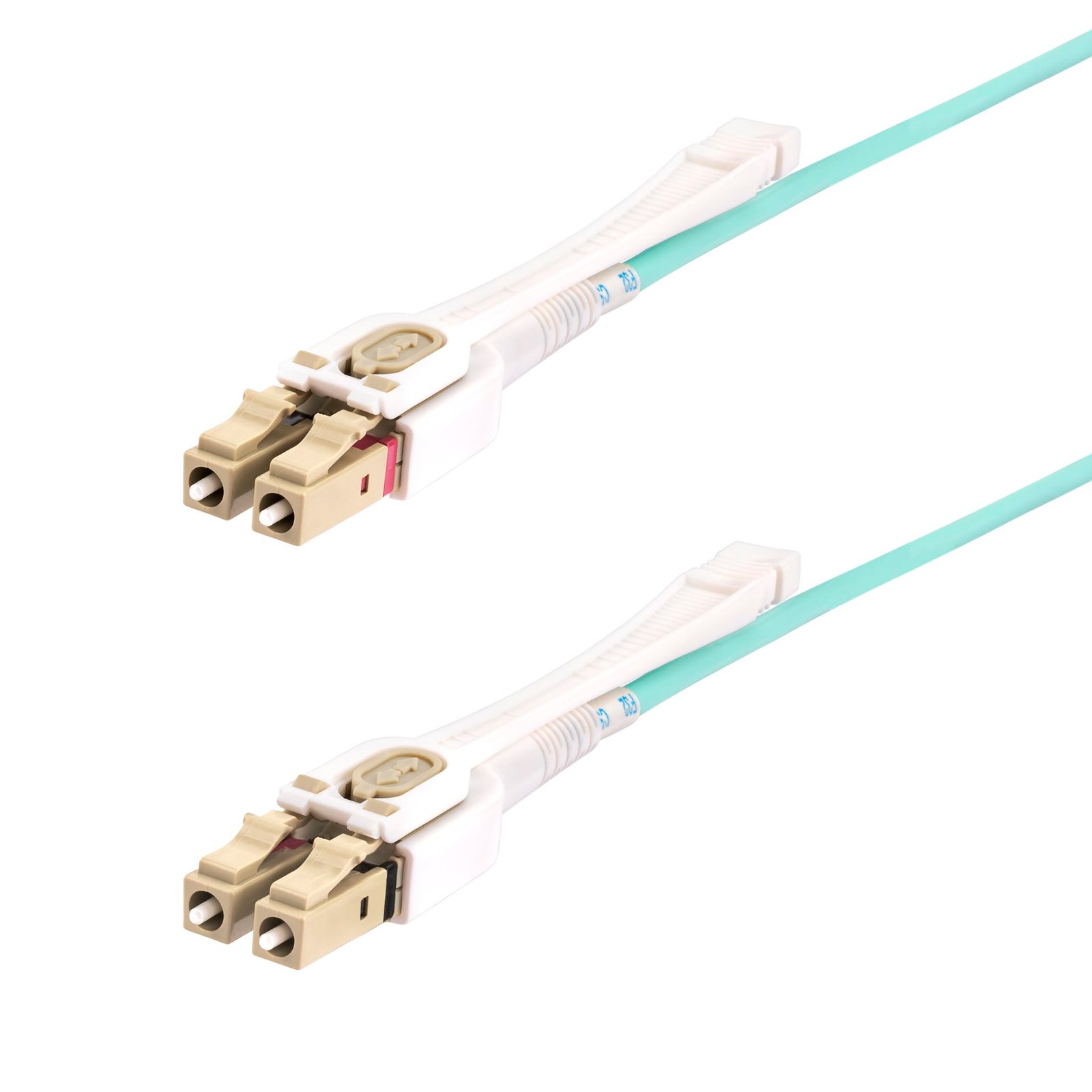 4m (13ft) LC to LC (UPC) OM4 Multimode Fiber Optic Cable w/Push Pull Tabs, 50/125µm, 100G, Bend Insensitive, Low Insertion Loss - LSZH