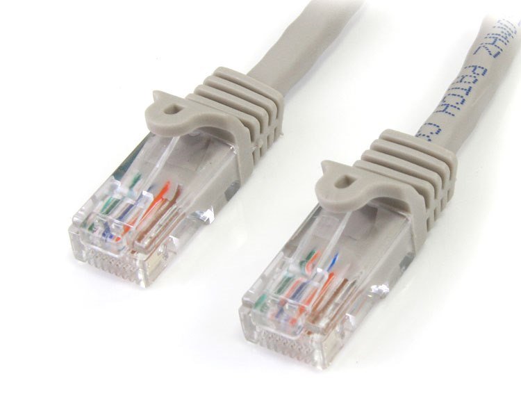 10 ft Cat5e Gray Snagless Crossover RJ45 UTP Cat5e Patch Cable 10ft Patch Cord