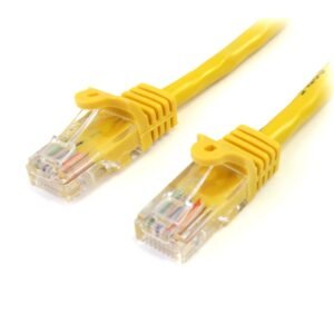 10 ft Cat5e Yellow Snagless Crossover RJ45 UTP Cat5e Patch Cable 10ft Patch Cord