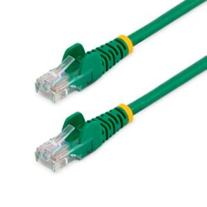 Cat5e Patch Cable with Snagless RJ45 Connectors - 100 ft, Green