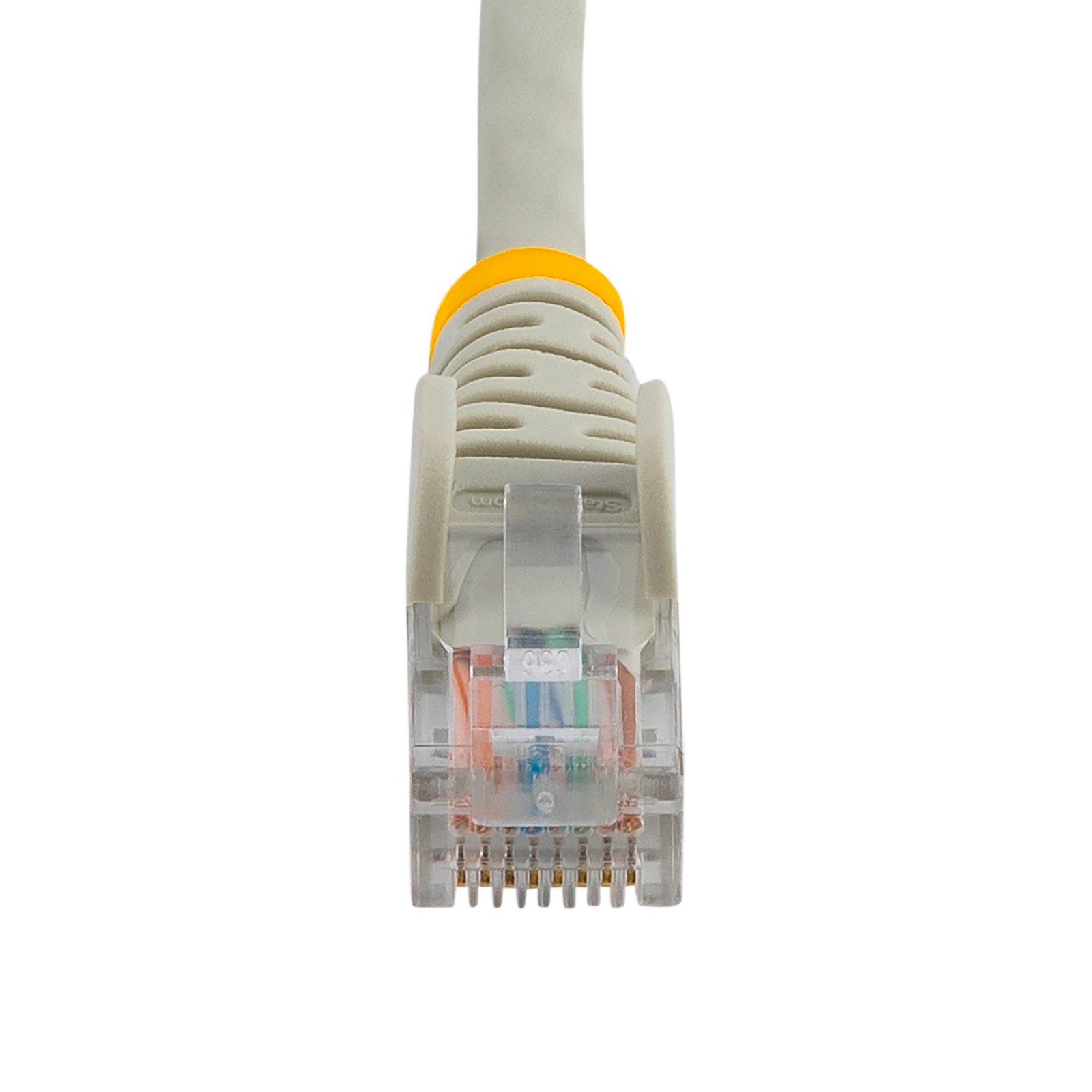 Cat5e Patch Cable with Snagless RJ45 Connectors - 100 ft, Gray - Image 4