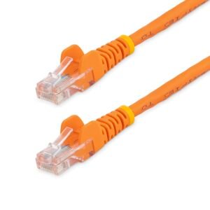 Cat5e Patch Cable with Snagless RJ45 Connectors - 10 ft, Orange