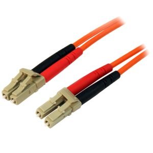 1m Fiber Optic Cable - Multimode Duplex 50/125 - LSZH Fiber Jumper Cord - LC/LC