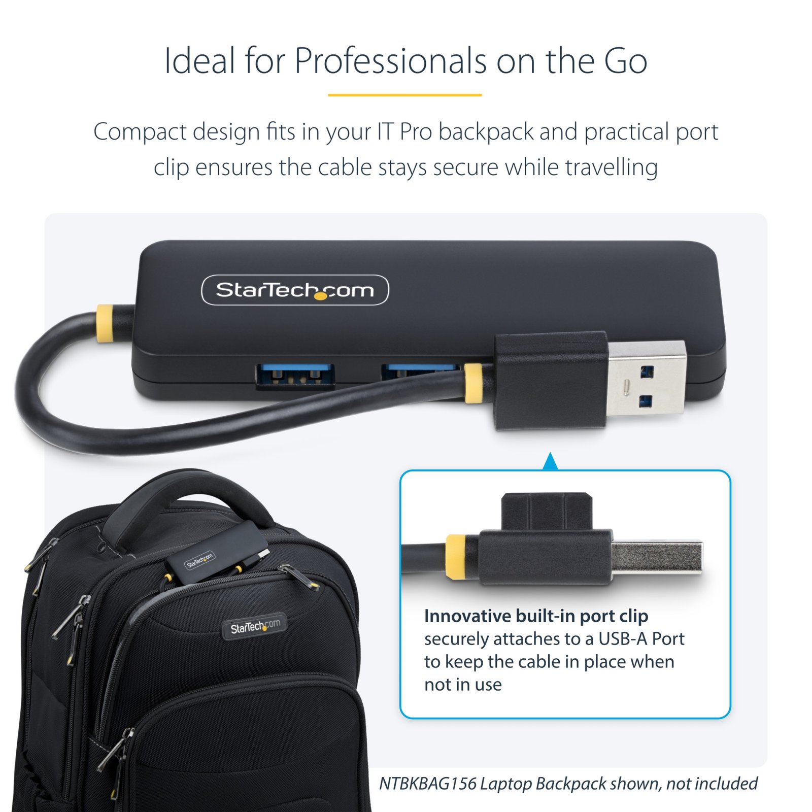 4-Port USB-A Hub, 5Gbps, Bus Powered, Small Travel Mini USB Hub, Multi-Port USB 3.0 Splitter, Portable USB Hub, Overcurrent Protection (OCP) - Image 14