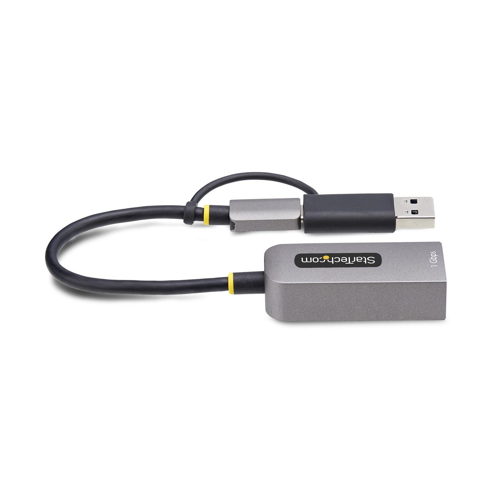 USB-C to Ethernet Adapter with USB-A Dongle, 10/100/1000Mbps, USB 3.0 to Gigabit Ethernet Network Adapter, 6in/15cm Attached Cable, USB GbE Adapter - Image 5