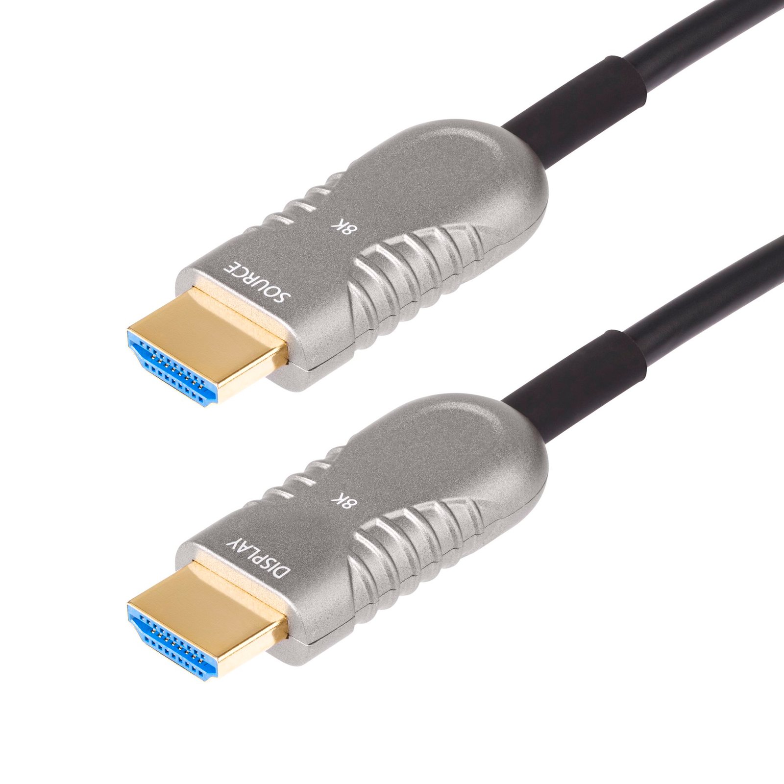 30ft (9.1m) HDMI 2.1 Hybrid Active Optical Cable (AOC), CMP Plenum Rated, 8K Ultra High Speed HDMI 2.1/2.0 Fiber Optic Cable, 48Gbps, 8K