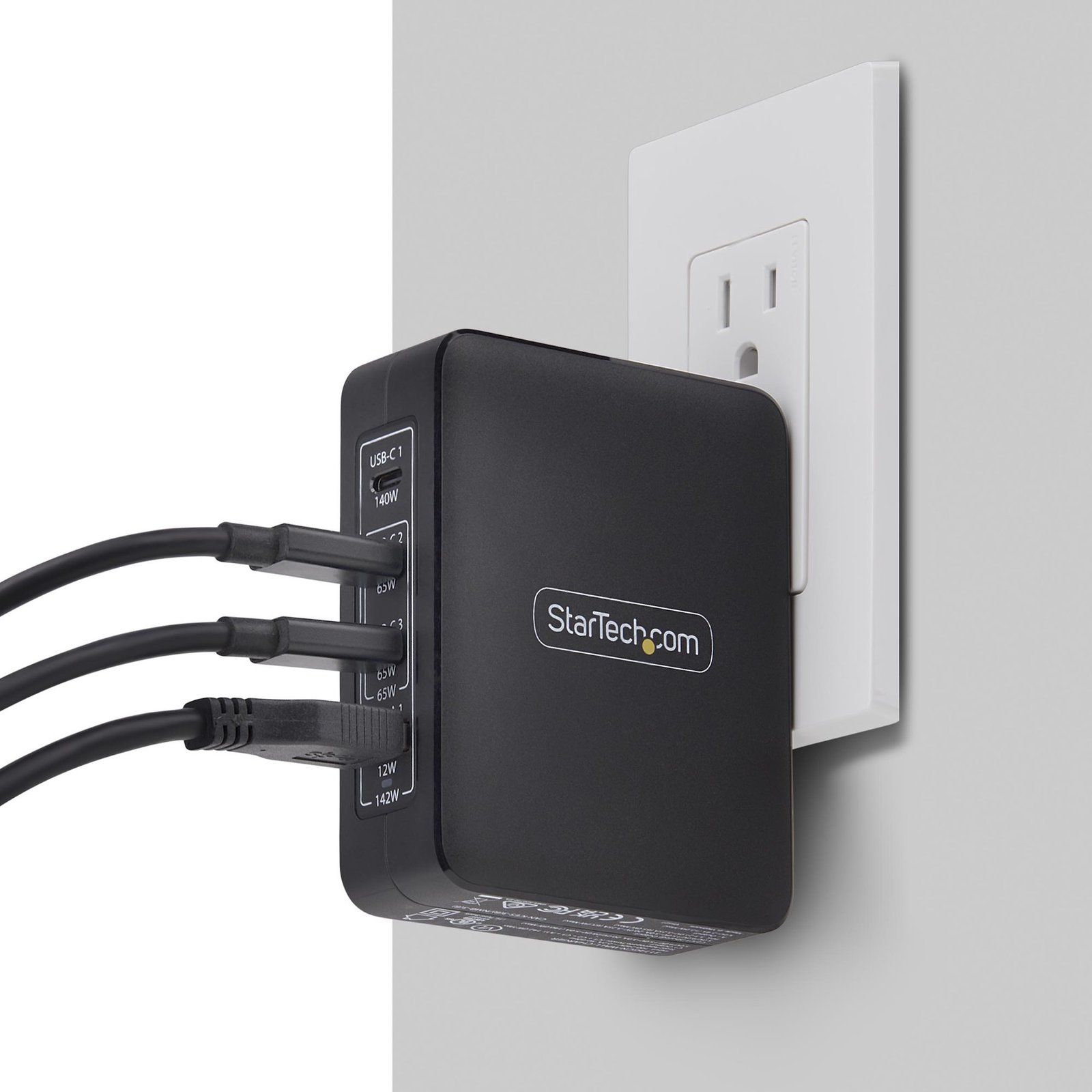 140W USB-C Wall Charger, 3x USB-C/1x USB-A, PD 3.1 International GaN Power Adapter for MacBook/Dell XPS/Inspiron - Image 7