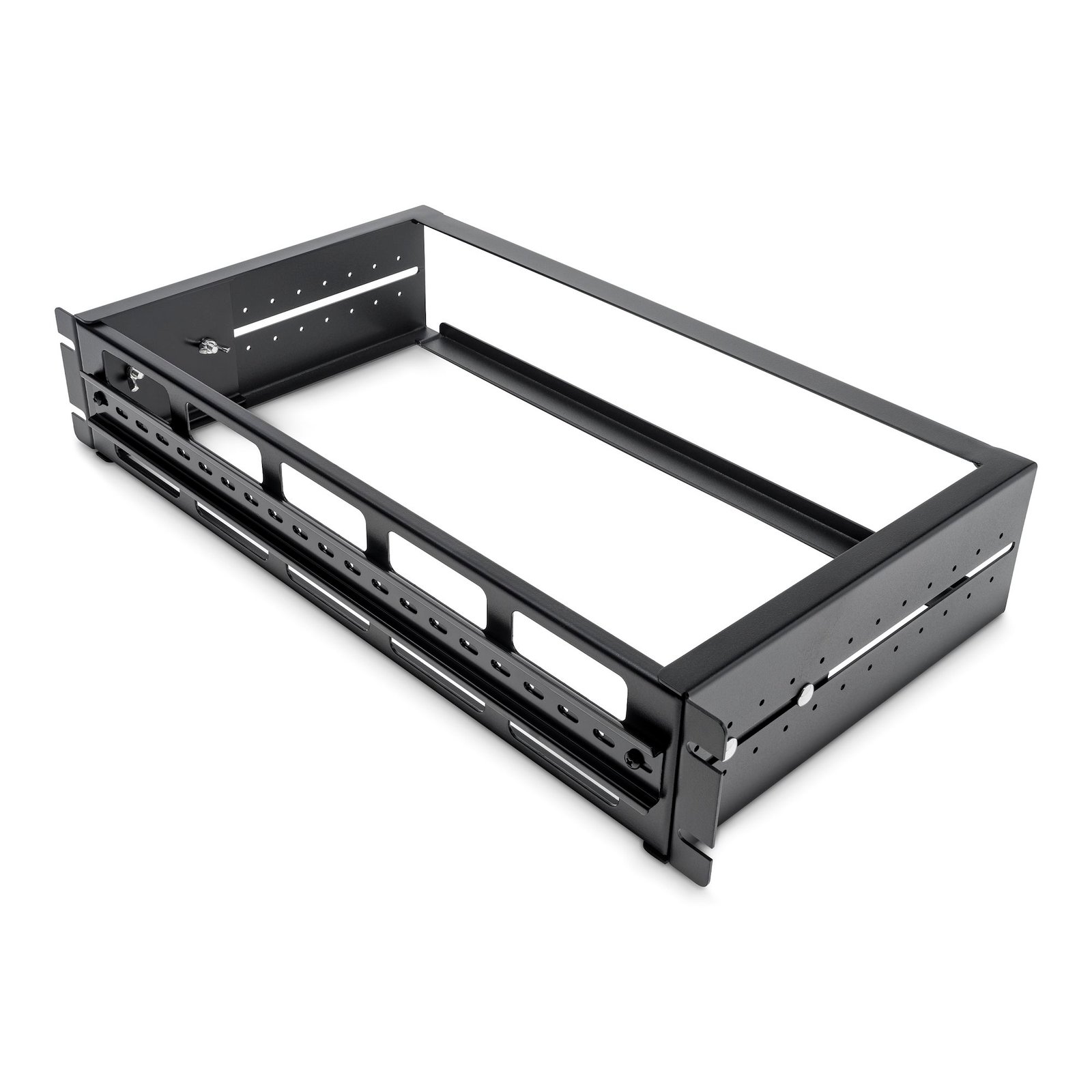 2U DIN Rail Kit for Standard 19" Rack - Adjustable Depth Rackmount DIN Rail with Top Hat, Mini, G Rails, 27lbs/12.5kg Weight Capacity