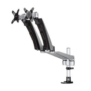 Desk-Mount Dual Monitor Arm - Full Motion Articulating - Premium - For up to 30" (19.8lb/9kg) Displays - TAA