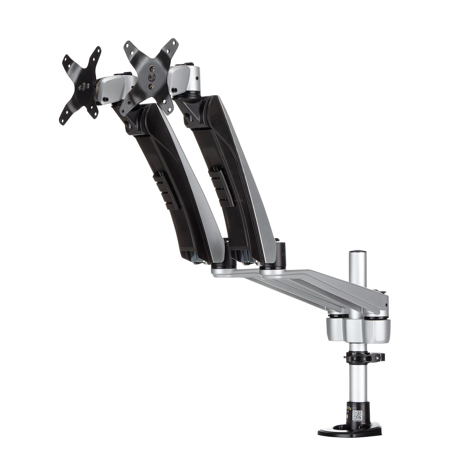 Desk-Mount Dual Monitor Arm - Full Motion Articulating - Premium - For up to 30" (19.8lb/9kg) Displays - TAA