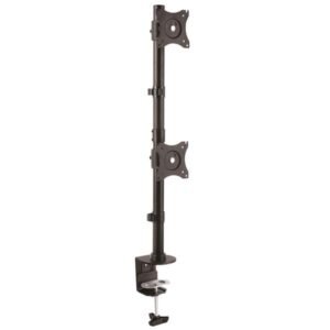 Desk-Mount Dual Monitor Mount, Vertical, Steel - For up to two 27" or 34" Ultrawide (22lb/10kg) VESA Mount Displays