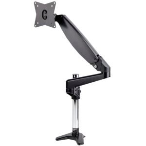 Desk Mount Monitor Arm for Single VESA Display up to 32" or 49" Ultrawide (17.6lb/8kg) - Full Motion Articulating & Height Adjustable