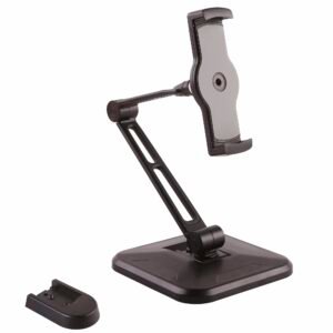 Adjustable Tablet Stand with Arm - Pivoting - Wall-Mountable