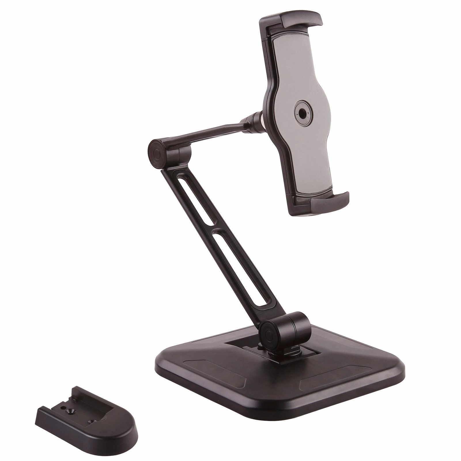 Adjustable Tablet Stand with Arm - Pivoting - Wall-Mountable