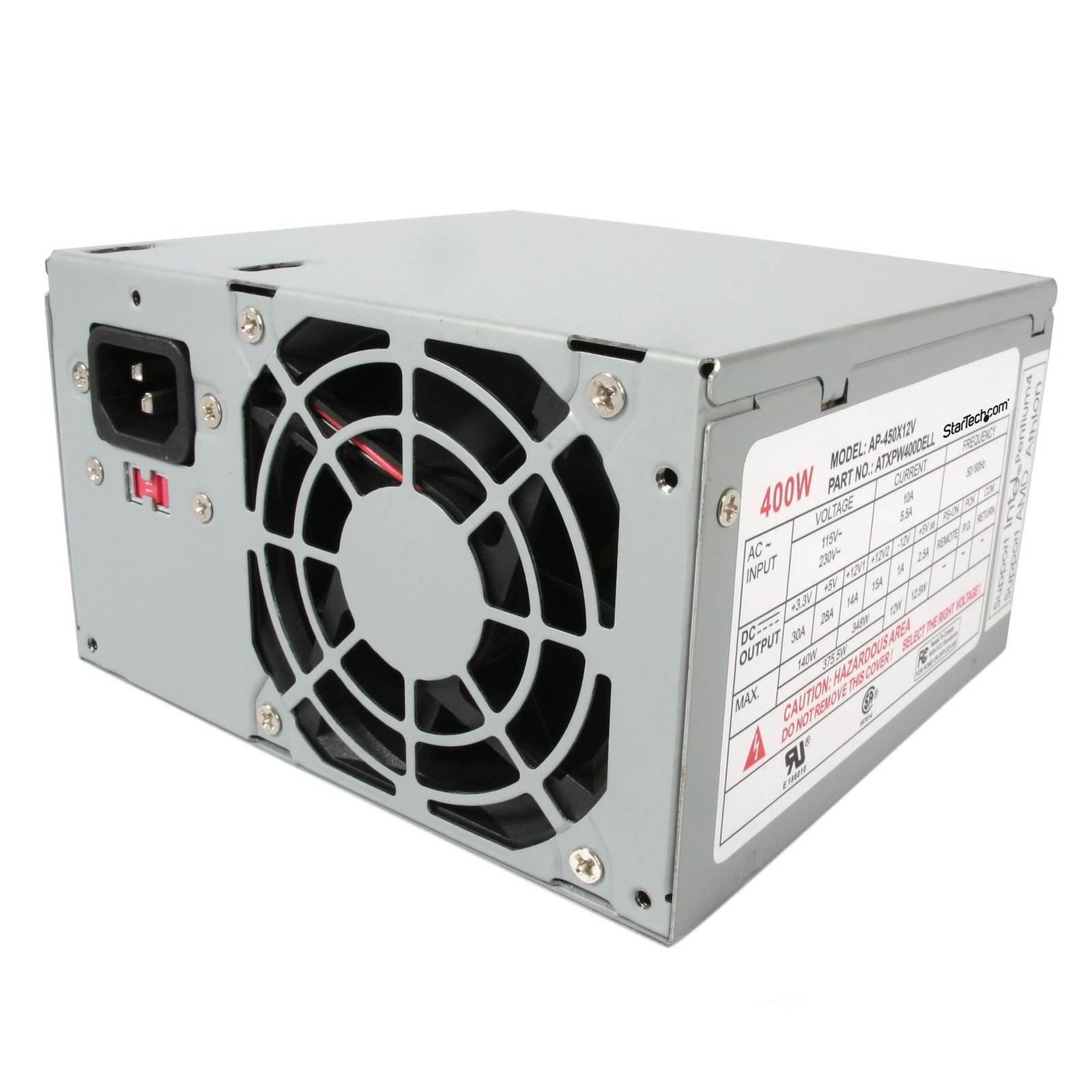 400 Watt ATX12V 2.01 Dell Replacement Computer PC Power Supply