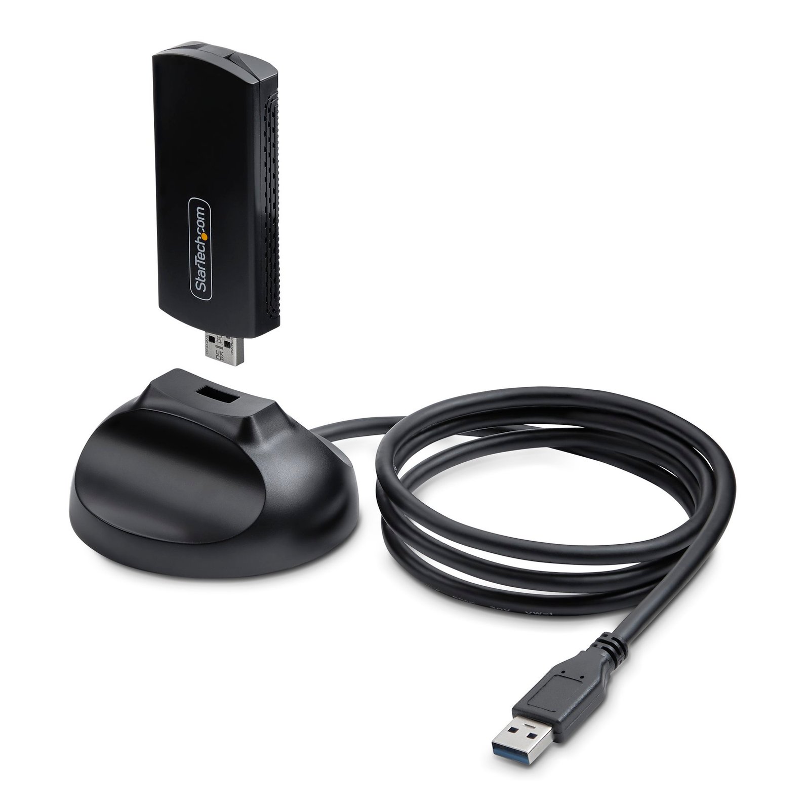 Wi-Fi 6E USB Adapter/Dongle, For Desktop/Laptop PC, Wireless NIC w/Foldable Antenna, WiFi Adapter Supports 802.11 b/g/n/ac/ax, 2.4/5/6 GHz