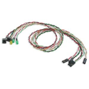 Replacement Power Reset LED Wire Kit for ATX Case Front Bezel