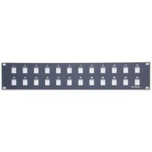 24 Port 2U Rackmount Blank Patch Panel for Keystone Jacks