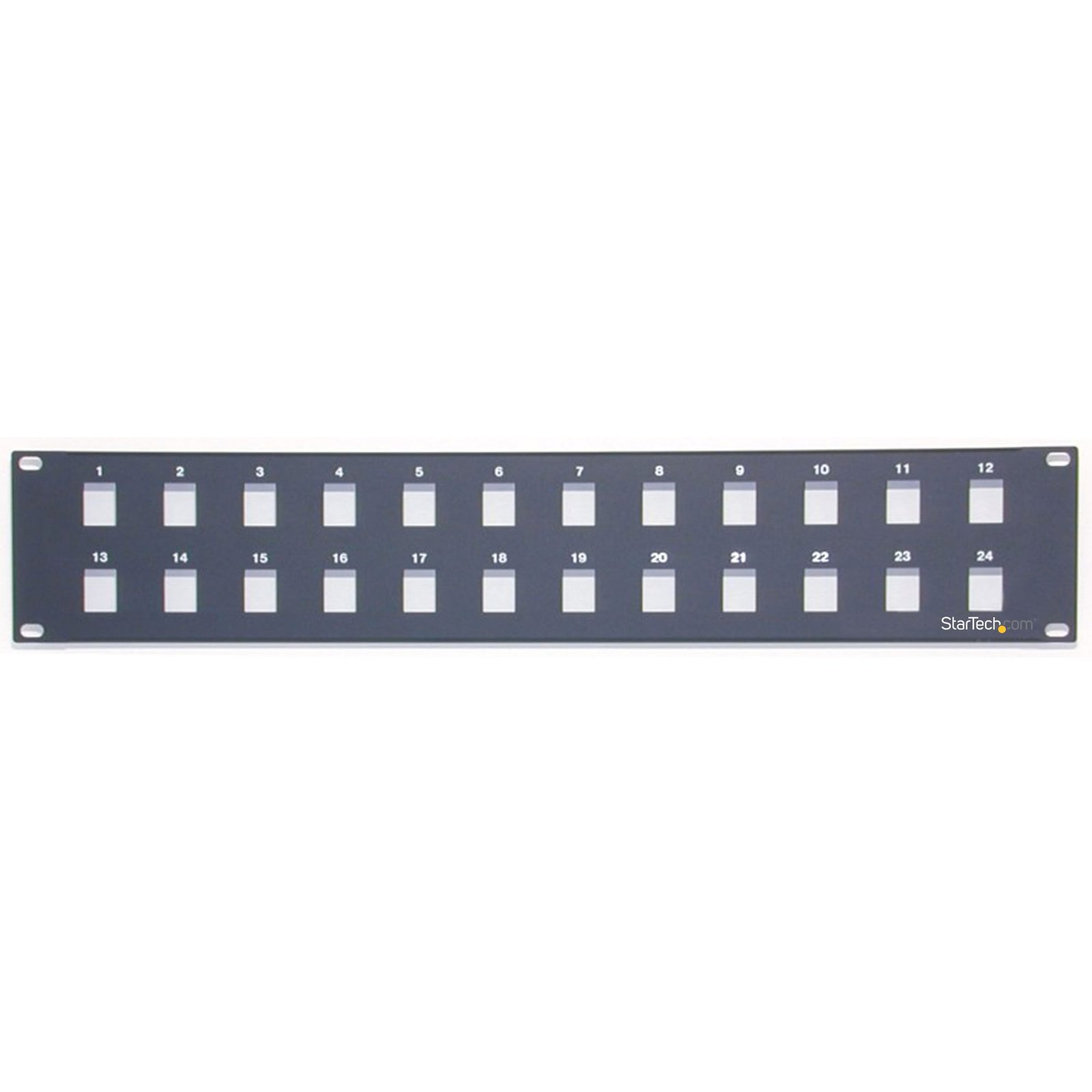 24 Port 2U Rackmount Blank Patch Panel for Keystone Jacks