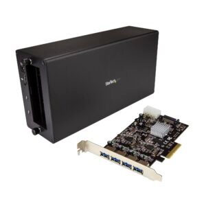 Thunderbolt 3 to PCIe USB 3.1 Adapter - 10Gbps - Chassis + 4 Port Card