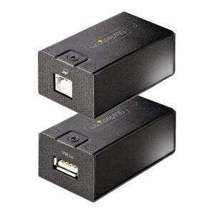 150m (492ft) USB 2.0 Extender over Cat5e/Cat6 Ethernet Cable, Externally Powered USB Extender via RJ45/Network Cable, USB Over Ethernet