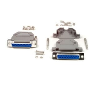 Assembled DB25 Female Solder D-SUB Connector with Plastic Backshell