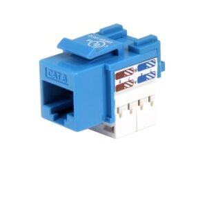 Cat 6 RJ45 Keystone Jack Blue - 110 Type