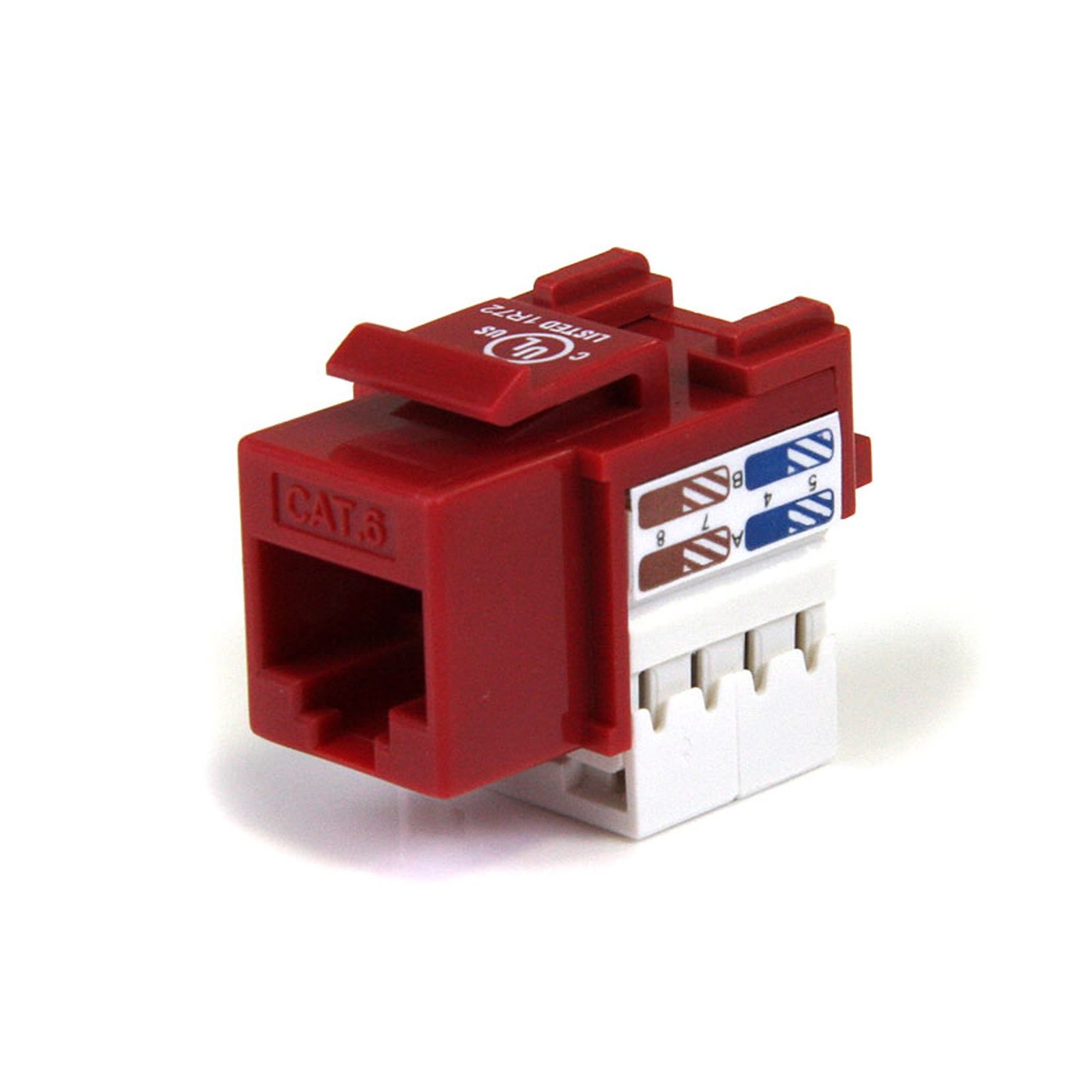 110 Punch Type Category 6 Keystone Jack - Red