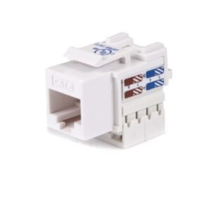 Cat6 RJ45 Keystone Jack White - 110 Type