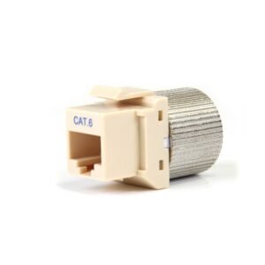 Tool-less Type Category 6 Keystone Jack - Ivory