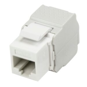 Cat 6 Keystone Jack White - Tool-Less