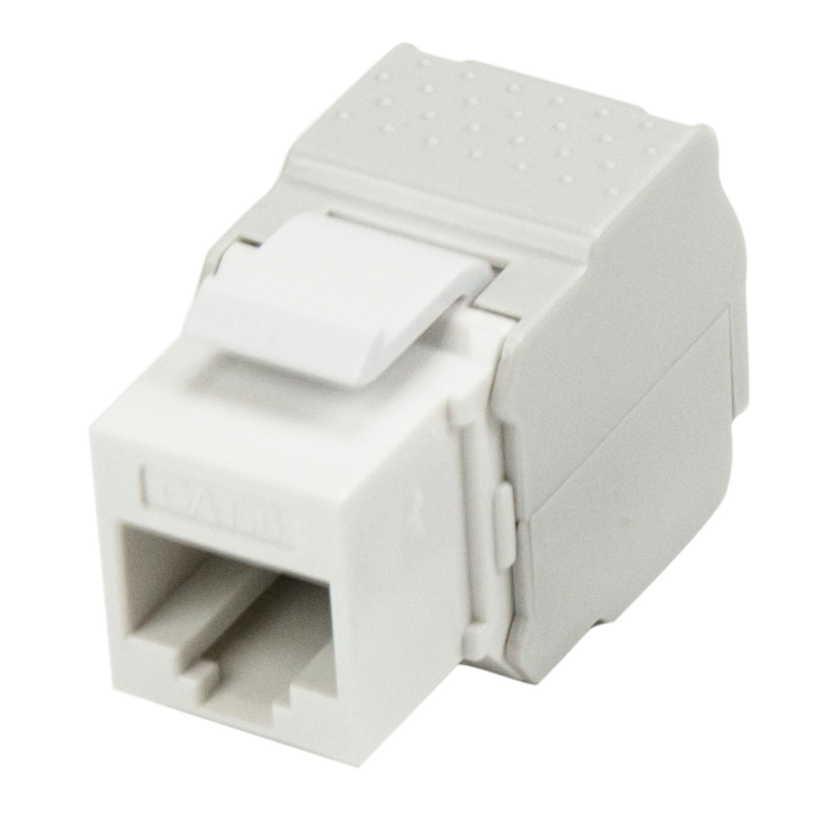 Cat 6 Keystone Jack White - Tool-Less