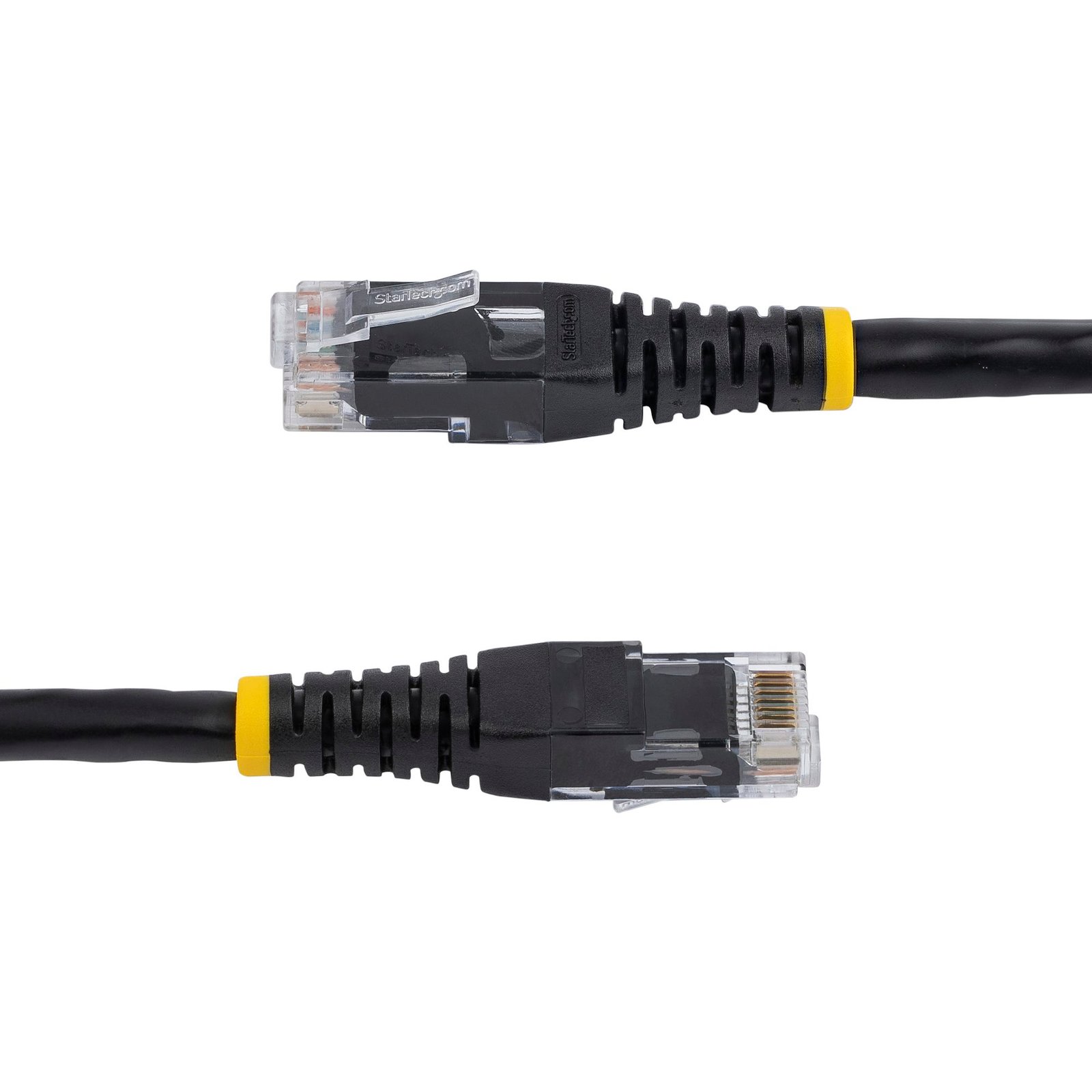 8ft CAT6 Ethernet Cable - Black CAT 6 Gigabit Ethernet Wire -250MHz 100W PoE RJ45 UTP Molded Network/Patch Cord w/Strain Relief/ Individually Tested - Image 3