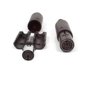 6-pin MiniDIN Female Solder Connector
