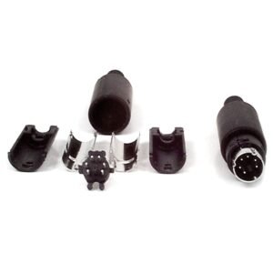 6 Pin MiniDIN Male Solder Connector