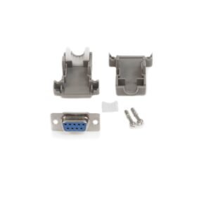 Assembled DB9 Female Solder D-SUB Connector with Plastic Backshell